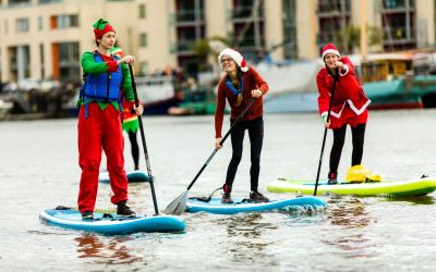 Bristol Harbour Santa SUP Returns for 2025