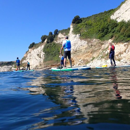SUP the Jurassic coast, Dorset